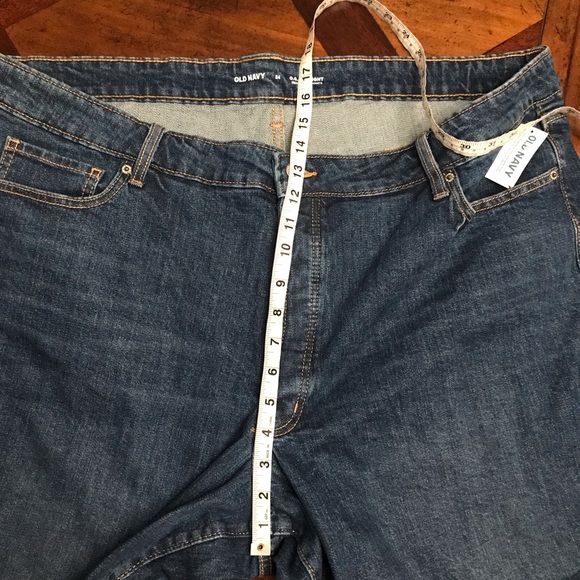 Old Navy High-Rise Secret-Slim Pockets O.G. Straight Plus-Size Button-Fl… - Picture 10 of 12